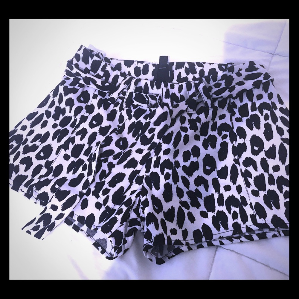 2B Bebe Animal print shorts. Size 8